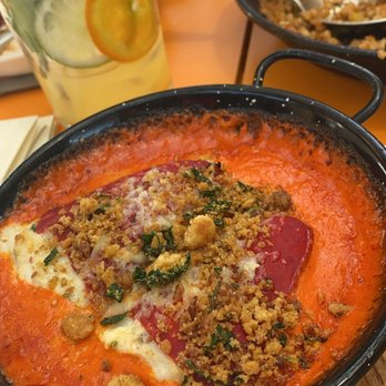 Bravas Bar de Tapas - Dungeness Crab Stuffed Piquillo Peppers - Spanish Near Me - Healdsburg, California Bravas Bar de Tapas - Dungeness Crab Stuffed Piquillo Peppers - Spanish Near Me - Healdsburg, California