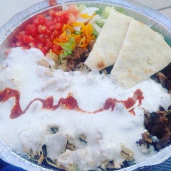 The Halal Guys - combo with chicken and beef - Halal Near Me - Vienna, Virginia The Halal Guys - combo with chicken and beef - Halal Near Me - Vienna, Virginia