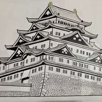Ramen Josui - Osaka Castle Mural - Ramen Near Me - Torrance, California