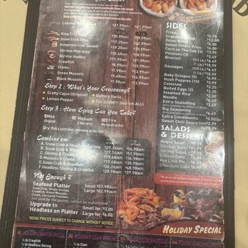 Crafty Crab Largo - Seafood boil menu - Seafood Near Me - Upper Marlboro, Maryland