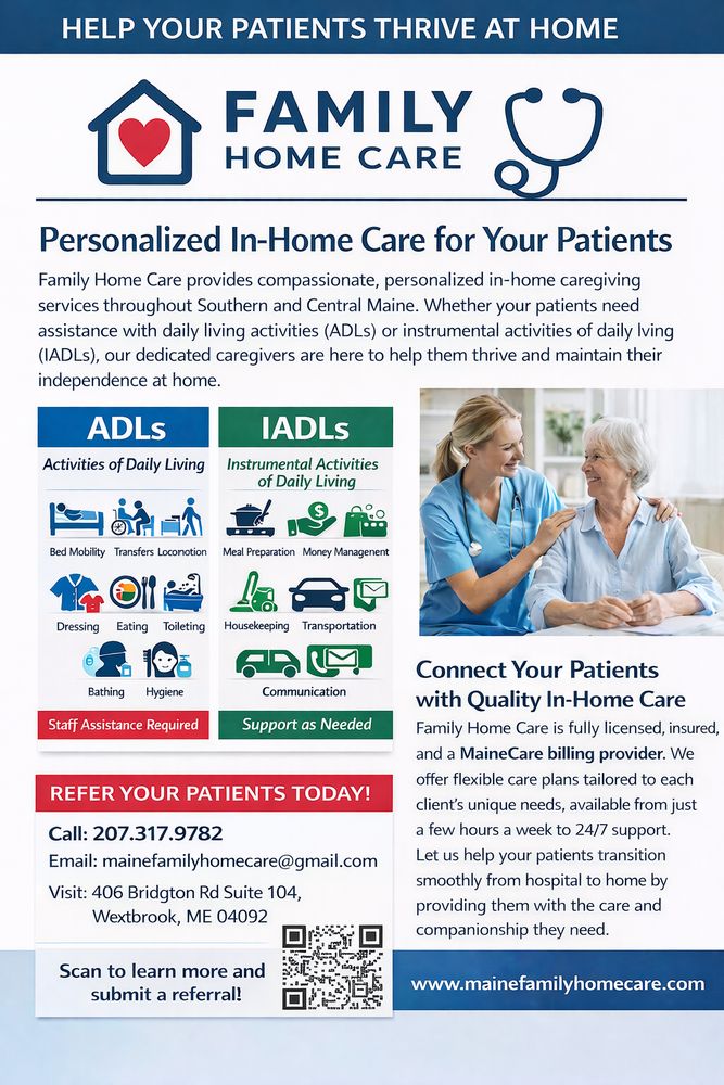 Family Home Care - home care agency in Westbrook, ME