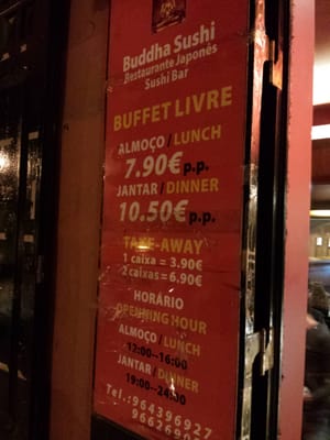 Menu photo 2 Buddha Sushi Lisbon, 11 Menu photo 2 Buddha Sushi Lisbon, 11