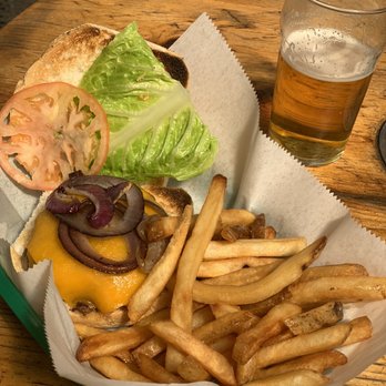 New Park Tavern - a burger and french fries - Pubs Near Me - Jersey City, New Jersey