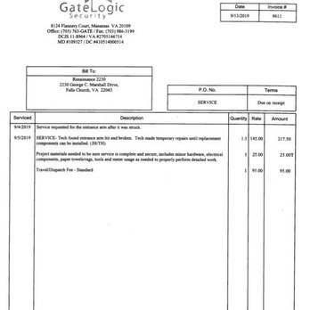 Von Paris Moving & Storage - The invoice I had to pay from my security deposit. - Movers Near Me - Savage, Maryland
