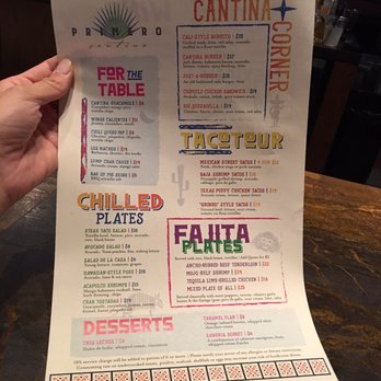 Primero Cantina - Menu. - Latin American Near Me - San Antonio, Texas Primero Cantina - Menu. - Latin American Near Me - San Antonio, Texas