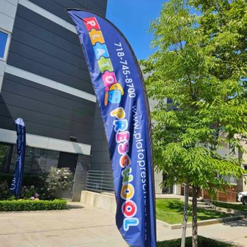 CMT Graphics - Feather flag design for preschool. - Graphic Design Near Me - Brooklyn, New York