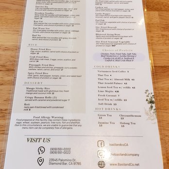 Basil & Co - Thai Near Me - Diamond Bar, California