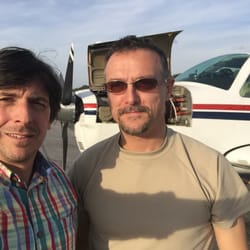 We flew in with my friend's plane.