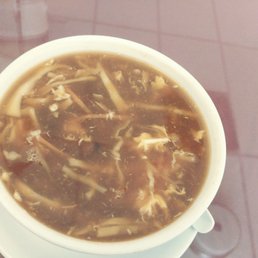 Hot and sour soup starter to lunch special