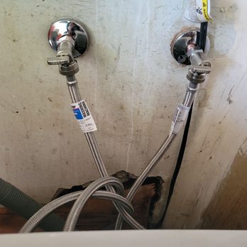 Plumbing 101 SoCal - New laundry lines and angle stops - Plumbing Near Me
