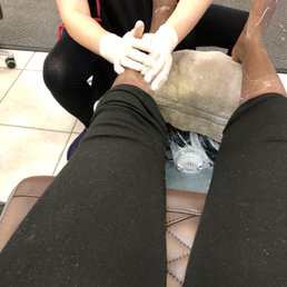 They massage with every pedicure and this one they also added some sort of tingly cream and wrapped my legs, it'd helped with relaxing me. They massage with every pedicure and this one they also added some sort of tingly cream and wrapped my legs, it'd helped with relaxing me.
