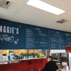 Maggie's Cafe - Chalkboard menu.