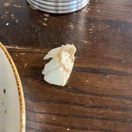 This part of the lettuce should not be included with customer's salad. This part of the lettuce should not be included with customer's salad.