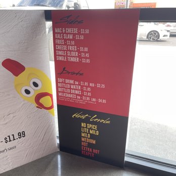 Dave's Hot Chicken - Menu - Chicken Shop Near Me - Indio, California