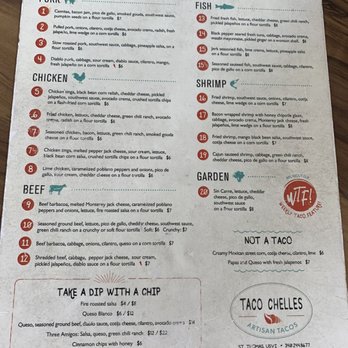 Taco Chelles - Menu - Tacos Near Me - Saint Thomas, Virgin Islands