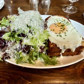 The Allis - Croque Madame and salad - Lounges Near Me - Chicago, Illinois