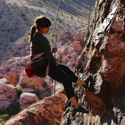 AntiGravity Equipment - Missy Apple geared up at AntiGravity Equipment for her trip to Red Rocks, Nevada.