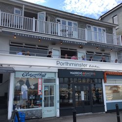 Porthminster Kitchen - View from outside. Restaurant and outdoor seating is one level up.