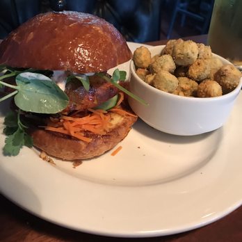 Windsor - Fish Sandwich with fried okra side. Delicious! - New American Near Me - Phoenix, Arizona Windsor - Fish Sandwich with fried okra side. Delicious! - New American Near Me - Phoenix, Arizona