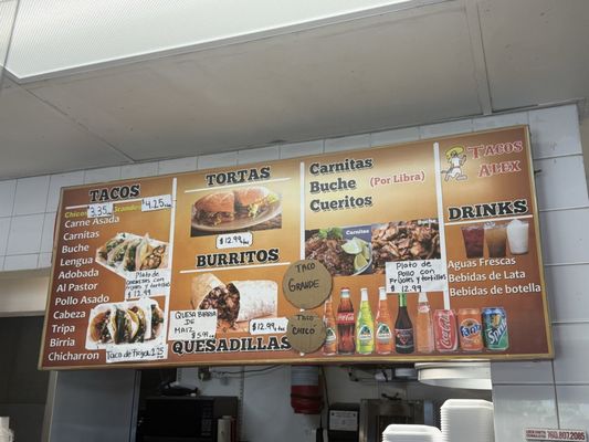 Menu photo 1 Tacos Alex San Marcos, CA Menu photo 1 Tacos Alex San Marcos, CA
