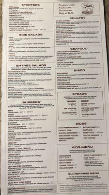 Menu photo 1 Ted's Montana Grill Peachtree Corners, GA Menu photo 1 Ted's Montana Grill Peachtree Corners, GA