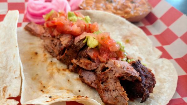 Photo of The Pig’s Gig BBQ - San Diego, CA, US. Tri Tip Taco