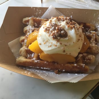 Mirabelle Savannah - Waffle peach cobbler - Coffee & Tea Near Me - Savannah, Georgia Mirabelle Savannah - Waffle peach cobbler - Coffee & Tea Near Me - Savannah, Georgia