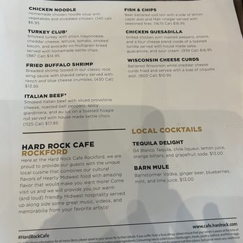 Hard Rock Cafe - Rockford - Local menu - American Near Me - Rockford, Illinois Hard Rock Cafe - Rockford - Local menu - American Near Me - Rockford, Illinois