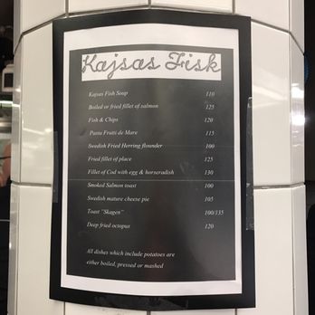 Kajsas Fisk - English menu - Seafood Near Me - Stockholm, Alberta Kajsas Fisk - English menu - Seafood Near Me - Stockholm, Alberta