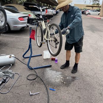 Az Mobile Bike Medic - He has all the necessary parts needed for a tuneup. - Bike Repair/Maintenance Near Me Az Mobile Bike Medic - He has all the necessary parts needed for a tuneup. - Bike Repair/Maintenance Near Me