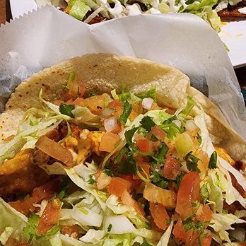 Los Arbolitos - Taco Pescado & Enchiladas (A La Cart) Chicken with some cheese. - Tacos Near Me - Visalia, California Los Arbolitos - Taco Pescado & Enchiladas (A La Cart) Chicken with some cheese. - Tacos Near Me - Visalia, California