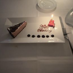 Chocolate mousse cake.