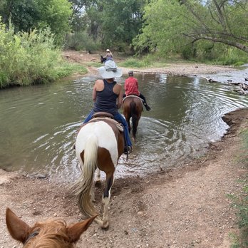 Trail Horse Adventures - One of the River crossings. - Horseback Riding Near Me - Cottonwood, Arizona Trail Horse Adventures - One of the River crossings. - Horseback Riding Near Me - Cottonwood, Arizona