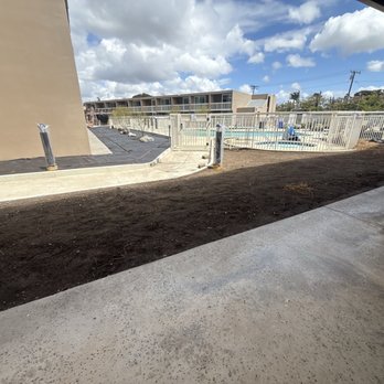 Courtyard by Marriott Oxnard Ventura - The renovations at the pool. Pool closed for landscaping. - Hotels Near Me - Oxnard, California