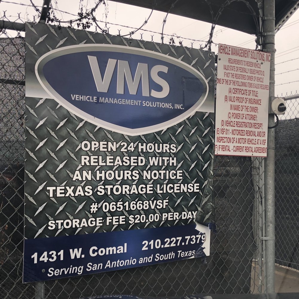Vehicle Management Solutions - Sign outside - Auction Houses Near Me - San Antonio, Texas