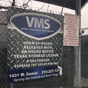 Vehicle Management Solutions - Sign outside - Auction Houses Near Me - San Antonio, Texas Vehicle Management Solutions - Sign outside - Auction Houses Near Me - San Antonio, Texas