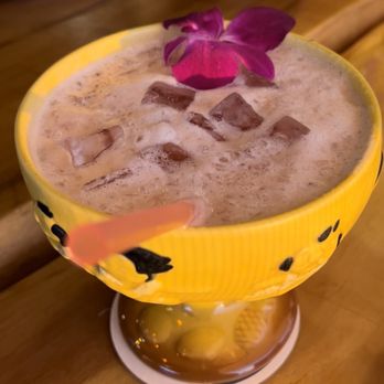 Trader Vic's - The Singapore Symphony, a refreshing take on the classic Singapore sling. - Hawaiian Near Me - Emeryville, California Trader Vic's - The Singapore Symphony, a refreshing take on the classic Singapore sling. - Hawaiian Near Me - Emeryville, California
