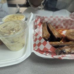 A & D BBQ & Seafood Kitchen - Two meat, all rib platter