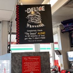 Burger Stop - Finish TheeDEUCE for a free TShirt for those Foodie Competition lovers.