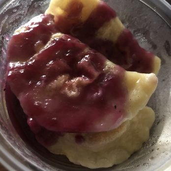 Wheelie Good Pierogi - Hot Blueberry and Cheese Pierogi - Polish Near Me - Rahway, New Jersey