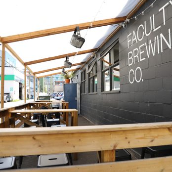 Faculty Brewing - Heated patio with wind and rain cover - Breweries Near Me - Vancouver, British Columbia Faculty Brewing - Heated patio with wind and rain cover - Breweries Near Me - Vancouver, British Columbia