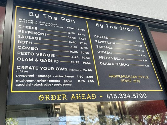 Menu photo 1 Golden Boy Pizza San Francisco, CA Menu photo 1 Golden Boy Pizza San Francisco, CA