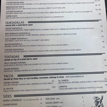 El Barrio - Menu - Mexican Near Me - Birmingham, Alabama