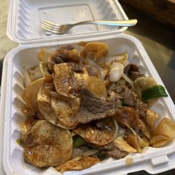 Beef and potatoes