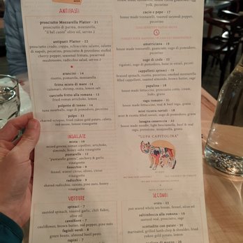 Forza Storico - Dinner menu (1 of 2). Food. - Italian Near Me - Atlanta, Georgia