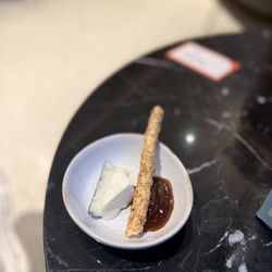 Capital One Lounge at JFK - Cheese sample