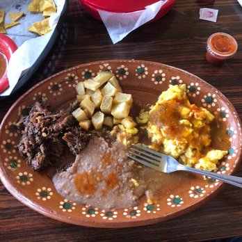 Birotes Restaurant And Bakery - Huevos rancheros plate. Barbacoa included. Att $7.99. Excellent - Mexican Near Me - Universal City, Texas Birotes Restaurant And Bakery - Huevos rancheros plate. Barbacoa included. Att $7.99. Excellent - Mexican Near Me - Universal City, Texas