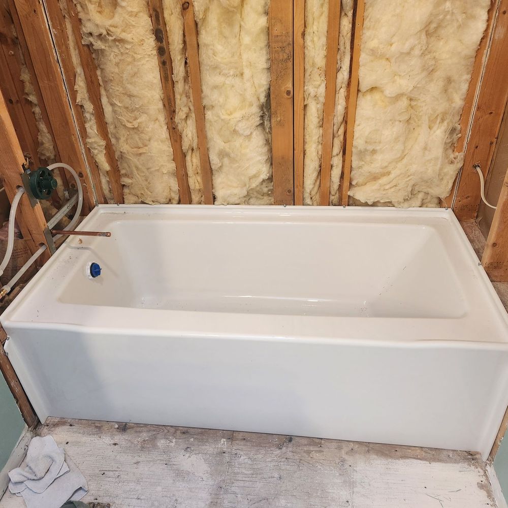 Gibson Plumbing - Installed our new tub,  replaced the plumbing and installed the rough in. - Plumbing Near Me - Monroe, Washington