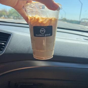 Modern Grind - Iced vanilla macchiato - Coffee & Tea Near Me - Avondale, Arizona Modern Grind - Iced vanilla macchiato - Coffee & Tea Near Me - Avondale, Arizona