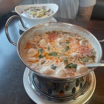 Thai Thani Restaurant - Tom Ka with Chicken & Ramen Miso Soup - Thai Near Me - Walnut Creek, California Thai Thani Restaurant - Tom Ka with Chicken & Ramen Miso Soup - Thai Near Me - Walnut Creek, California